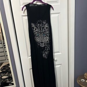 Cheetah maxi dress
